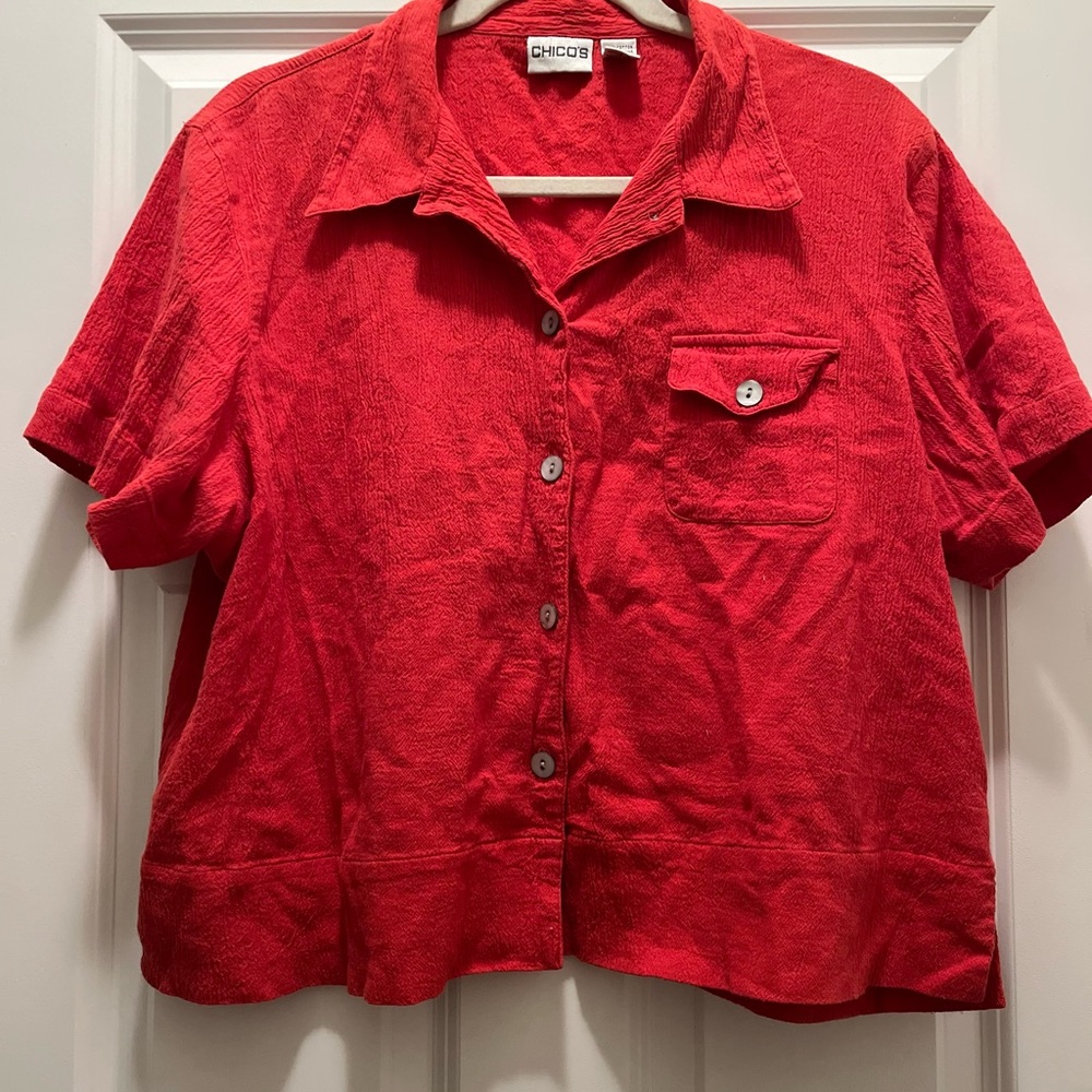 Chico's Red Shirt